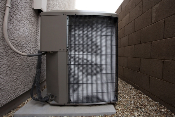 frozen air conditioner condenser unit