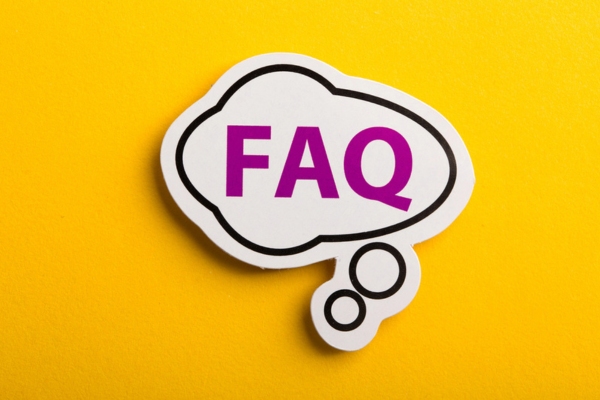 FAQ written on thought bubble depicting questions about air conditioner noises