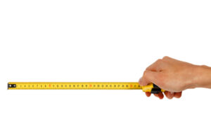image of tape measure depicting furnace size and hvac installation