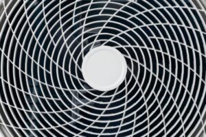 close up of air conditioner fan