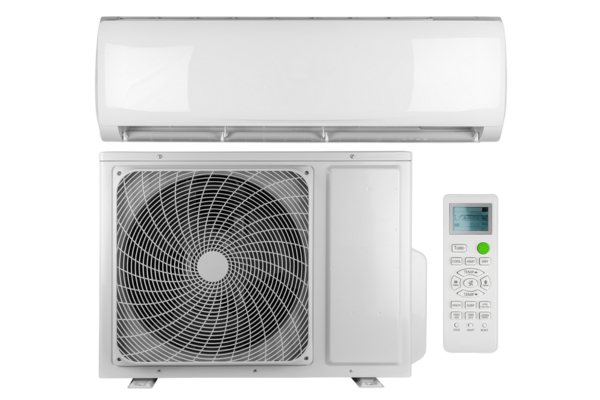 different components of a ductless HVAC system