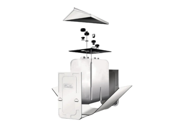 deconstructed Roth double-wall heating oil tank