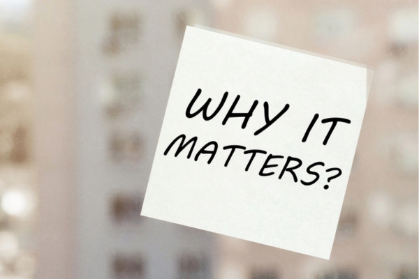 why it matters on a sticky note on a window depicting ductwork