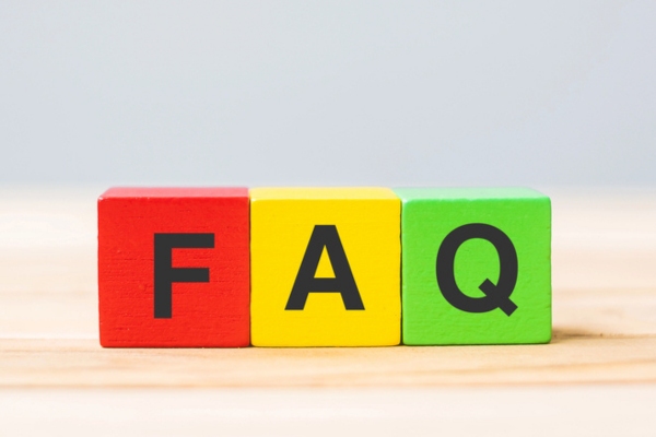 FAQ spelled using colored wooden letter blocks depicting questions about AFUE vs AFUE2