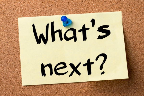 What's Next written on a sticky note pinned on a corkboard depicting Evolving Heating Efficiency Standards