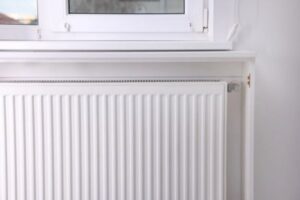 heating oil radiator in the bedroom