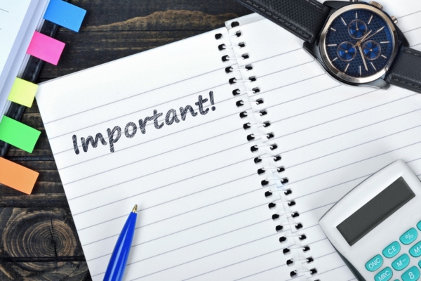 important written on a notebook depicting propane fuel tank regulator