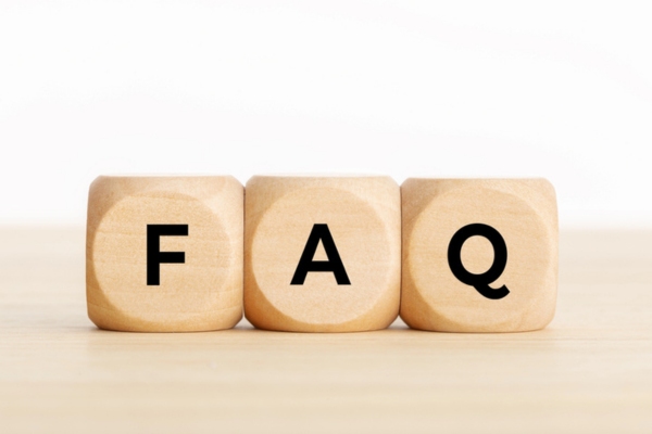 FAQ spelled using wooden letter cubes depicting Furnace Blower Keeps Running But No Heat questions