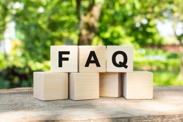 FAQ spelled using wooden letter cubes depicting Hot and Cold Spots in House questions