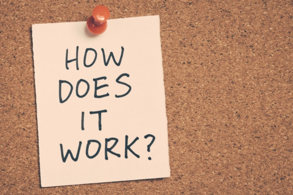 how does it work written on a note pinned on a corkboard depicting Programmable Thermostats