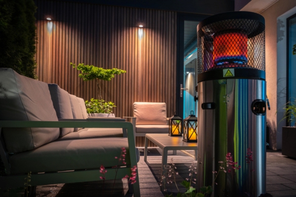 Modern Cozy Patio with Propane Heater