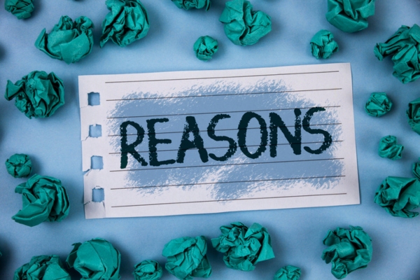 REASONS written on a torn paper depicting Excessive Light Flickering
